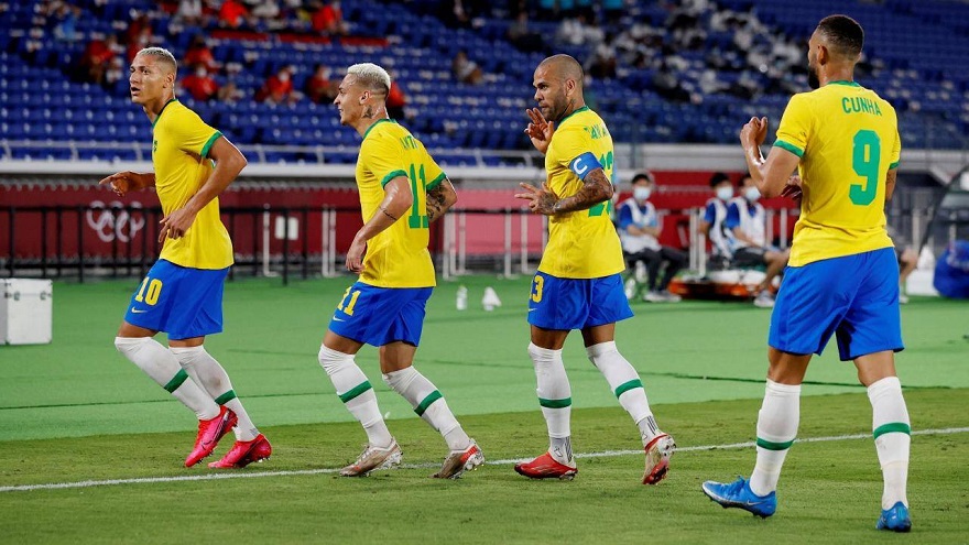 Brazil đang tiến gần hơn với mục tiêu bảo vệ tấm huy chương vàng Olympic