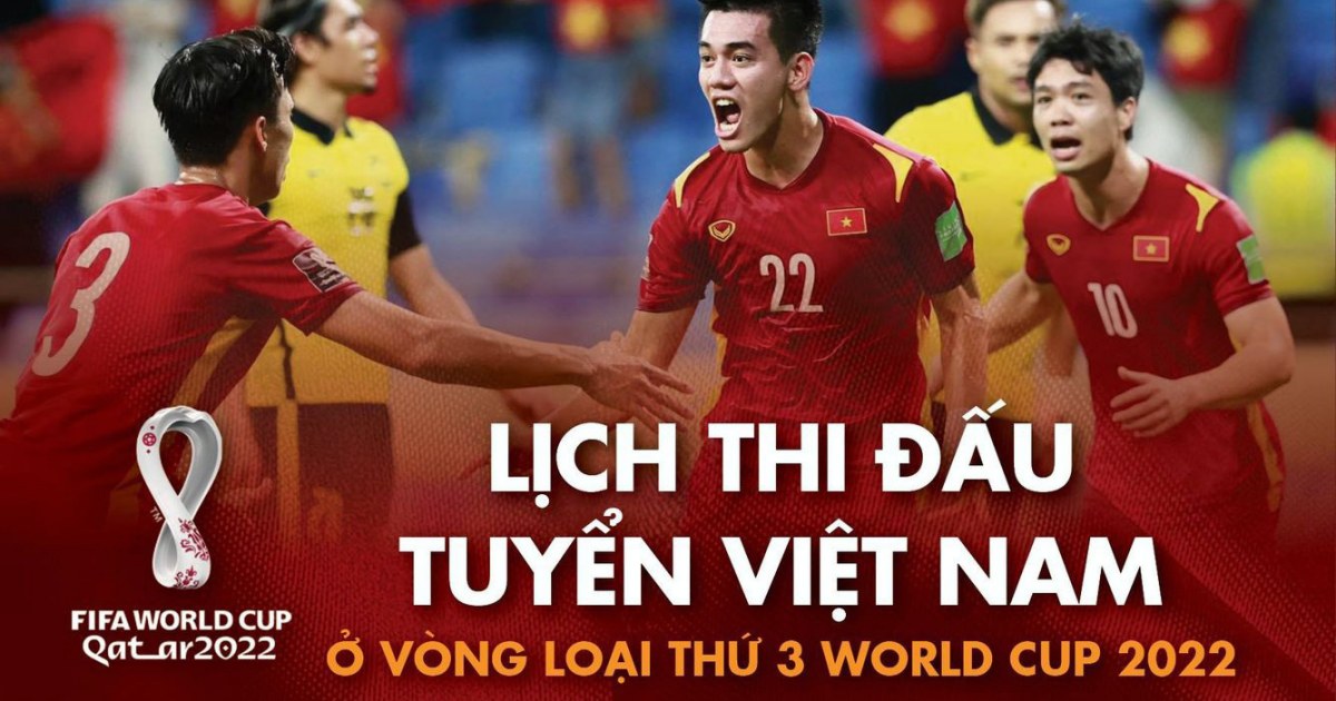 Lịch thi đấu bóng đá Việt Nam - Vòng loại World Cup 2022