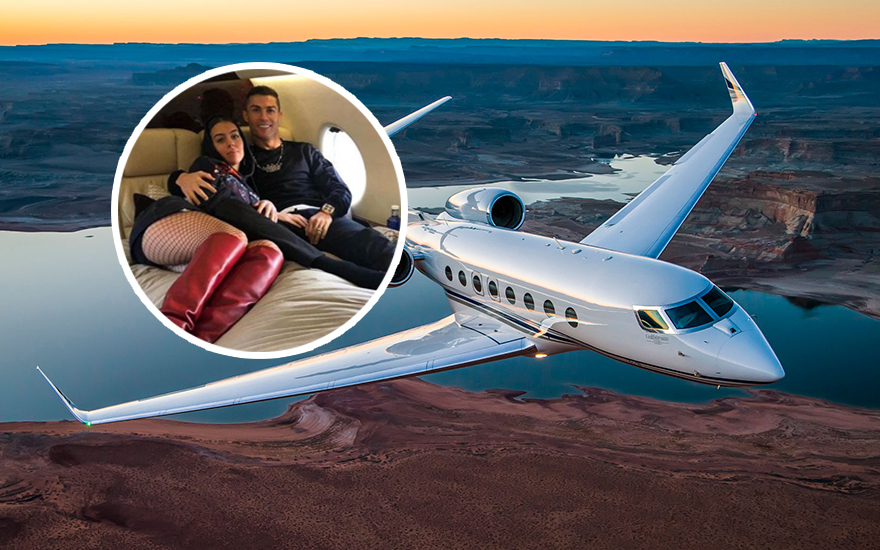 Ronaldo và bạn gái làm gì trong máy bay riêng trị giá 20 triệu bảng? | Hình 1
