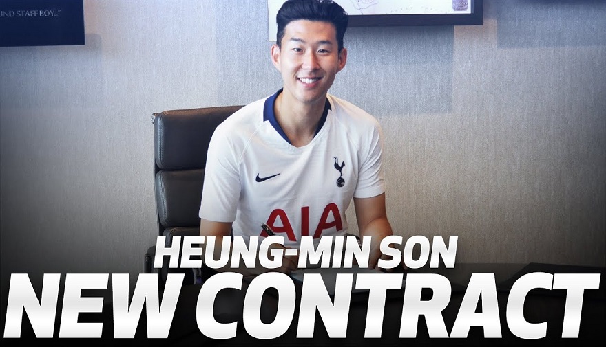 Son Heung - Min đã ký hợp đồng mới Tottenham
