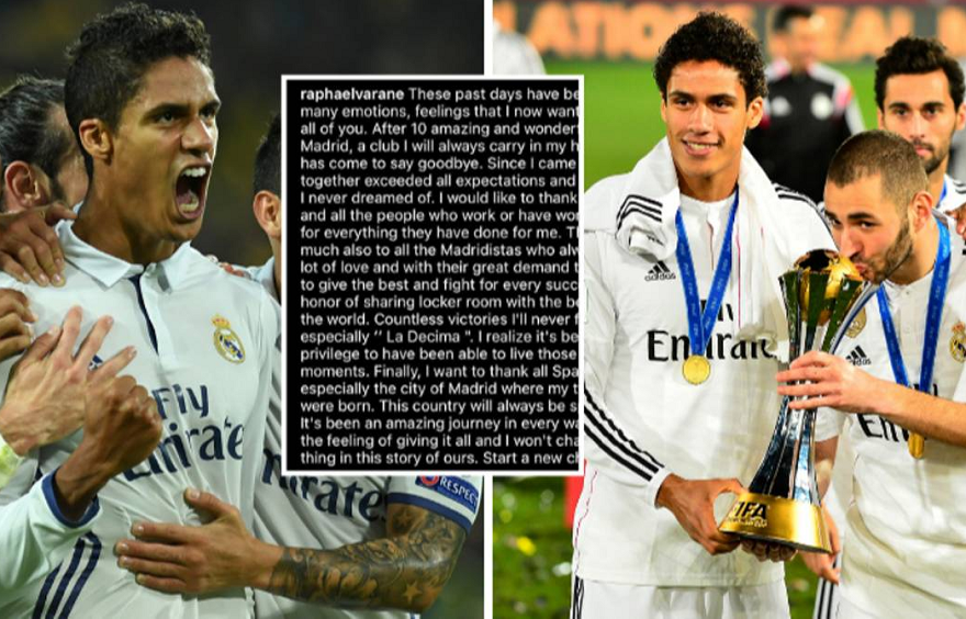 Varane và bức tâm thư tri ân người hâm mộ Real Madrid