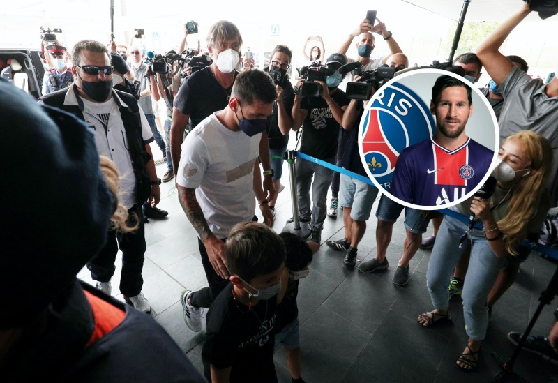 Messi đã lên máy bay để rời Barcelona và hướng tới thành Paris