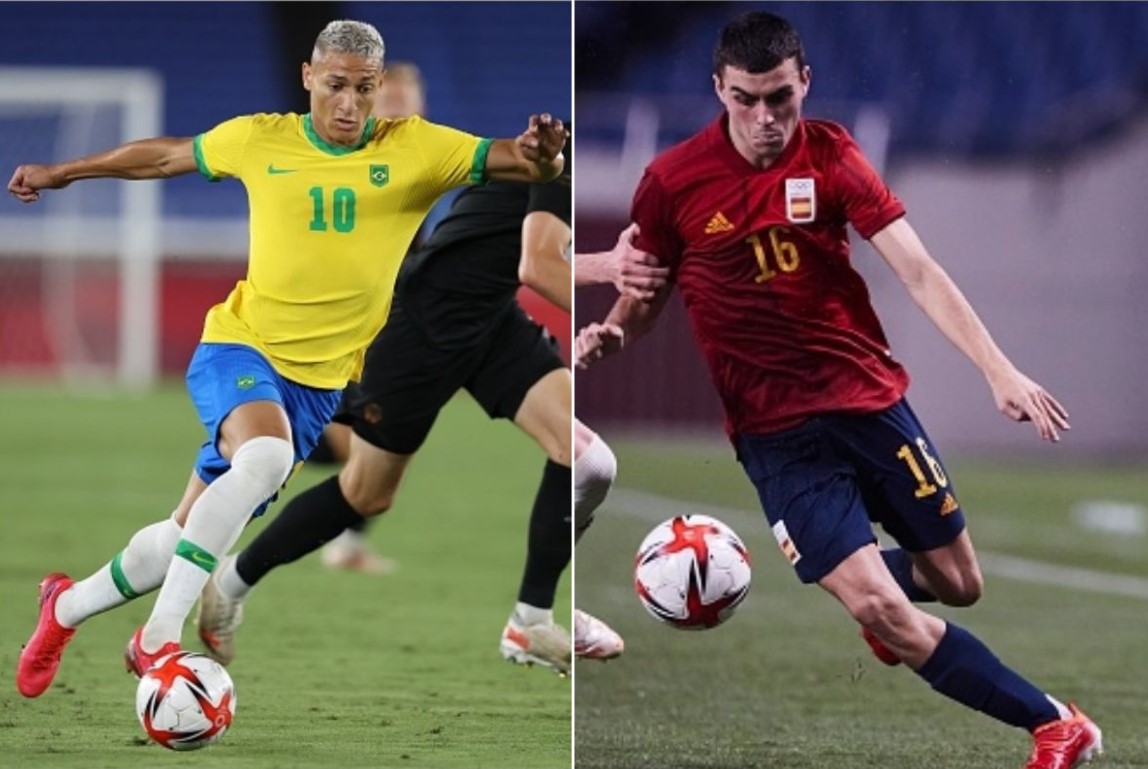 Richarlison và Pedri là 2 ngôi sao đáng chú ý nhất của Brazil vs Tây Ban Nha ở Olympic 2021