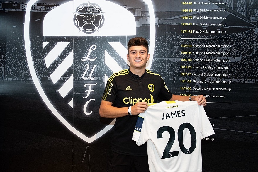 Daniel James sẽ khoác áo số 20 tại Leeds United