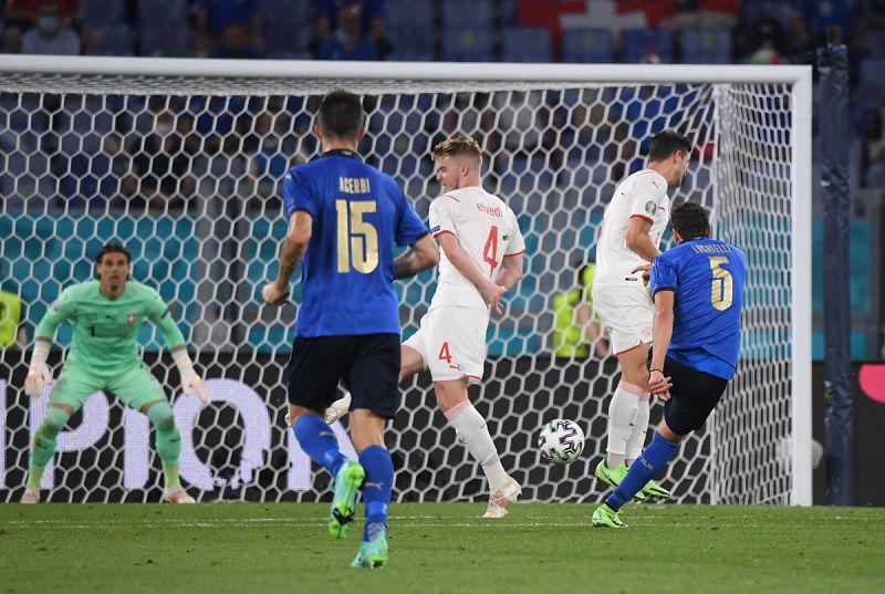 Ý từng đè bẹp Thụy Sĩ 3-0 tại vòng bảng Euro 2020