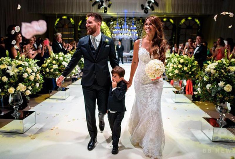 đám cưới của bà xã ck Messi