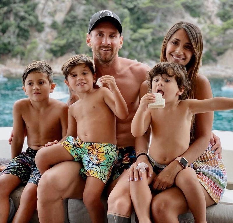 gia đình nhỏ của Leo Messi