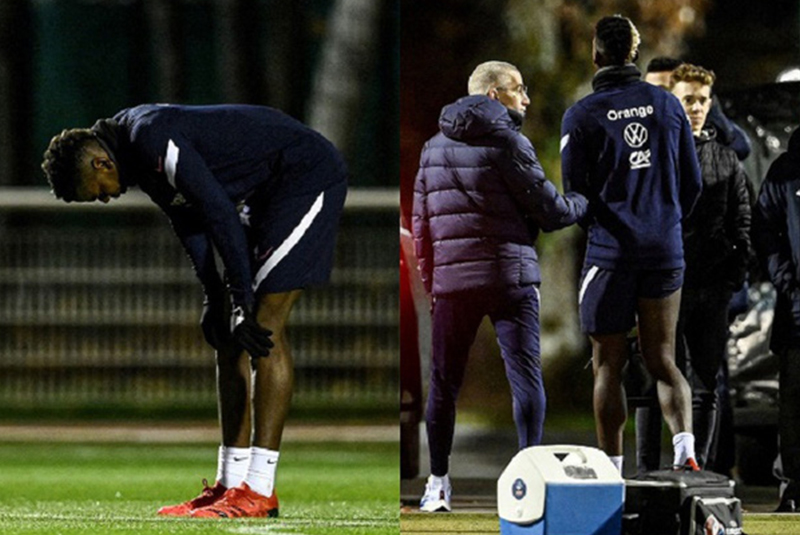Paul Pogba chấn thương trong buổi tập cùng tuyển Pháp