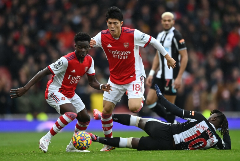 Saka mở tỷ số trong trận thắng Newcastle 2-0 của Arsenal