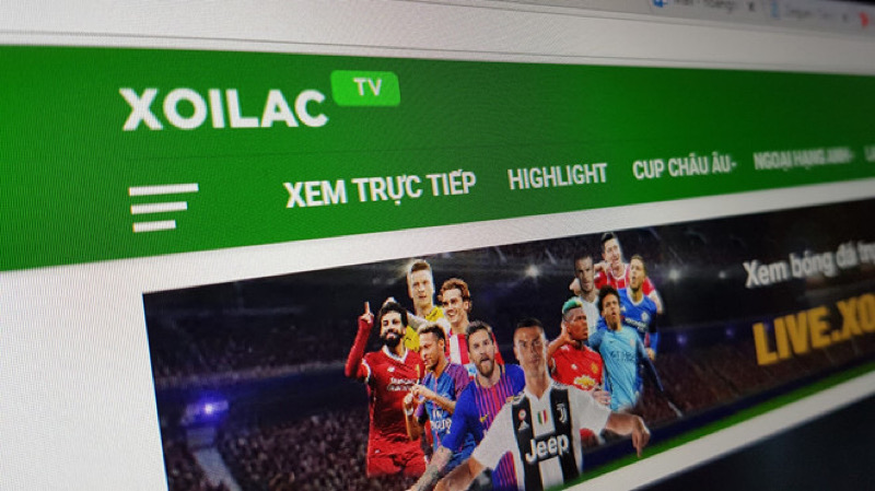 Màn hình trang chủ Xoilac TV