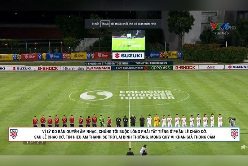 Sự việc gây bức xúc cho người hâm mộ bóng đá Việt Nam đêm qua