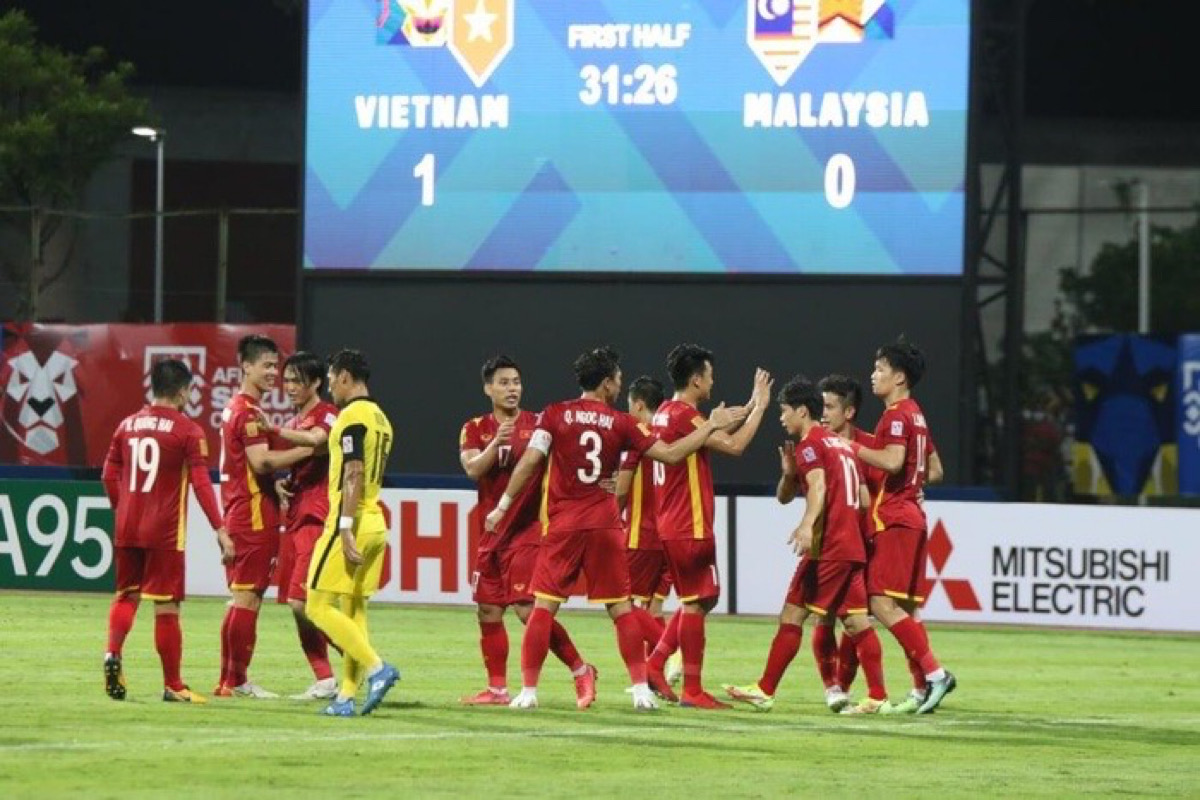 Việt Nam có kết quả tốt khi đối đầu Malaysia. Ảnh: Thanh Niên