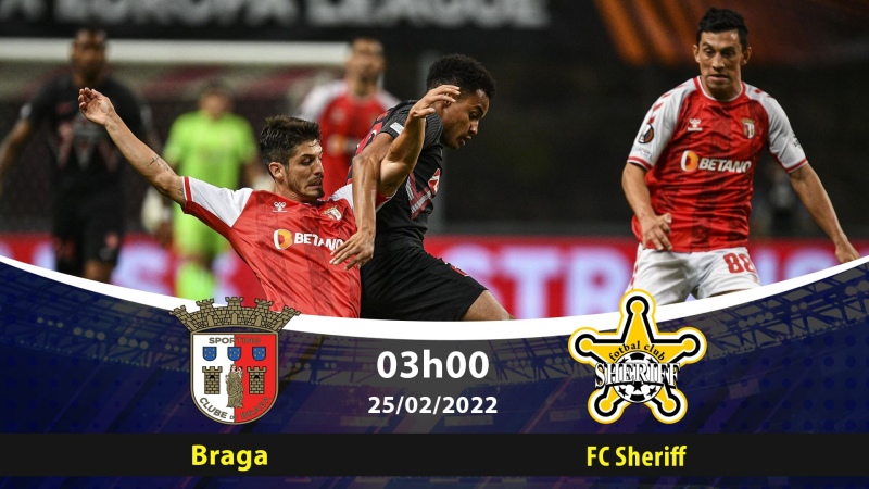 Nhận định, soi kèo nhà cái SC Braga vs FC Sheriff, 3h ngày 25/2