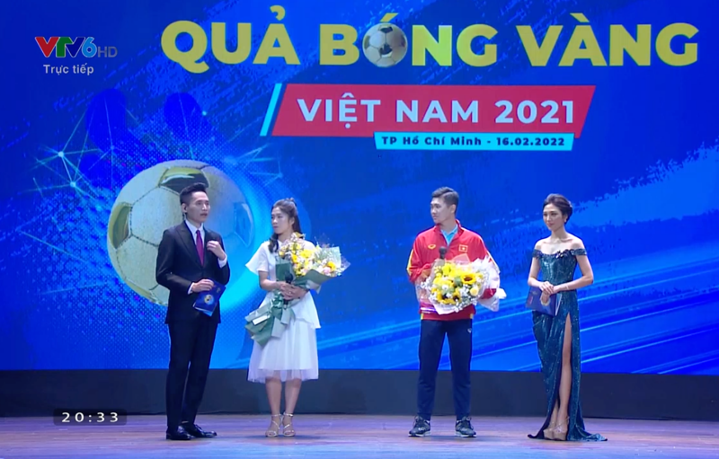 Nguyễn Thị Thanh Nhã (đội tuyển nữ Việt Nam) và Nhang Gia Hưng (đội tuyển Futsal Việt Nam)
