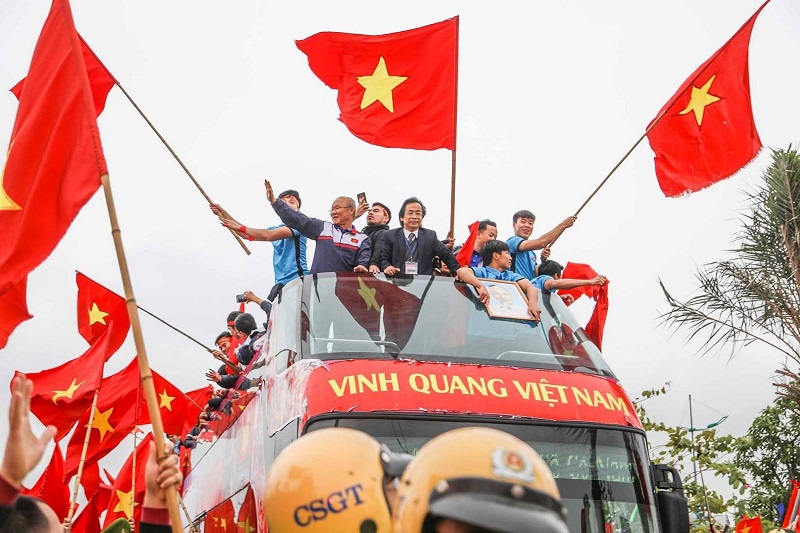 Đội tuyển nữ Việt Nam sẽ được ăn mừng bằng xe buýt 2 tầng giống như các đồng nghiệp nam năm nào