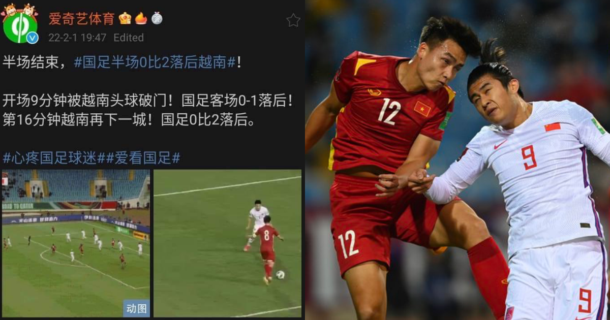 CĐV Trung Quốc nổi trận lôi đình, quyết xoá sổ đội tuyển sau trận thua Việt Nam