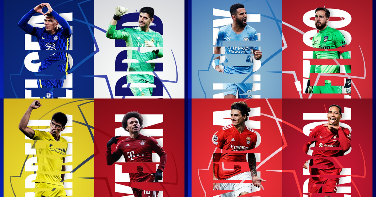 8 đại diện ở vòng tứ kết Champions League 2021/22