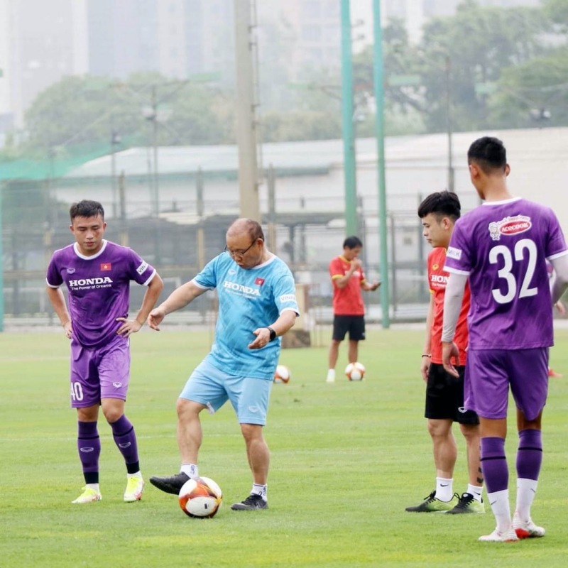 U23 Việt Nam đang tập luyện cùng HLV Park Hang-seo