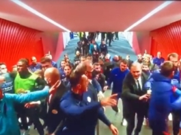 SỐC! Hình ảnh Atletico điên tiết, muốn tẩn Man City trong đường hầm