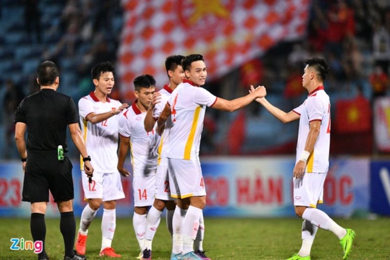 U23 Việt Nam mở tỷ số trận đấu (Ảnh: Zing.vn)