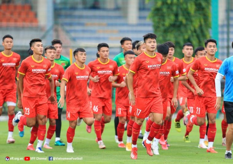 U23 Việt Nam tập luyện chuẩn bị cho SEA Games 31