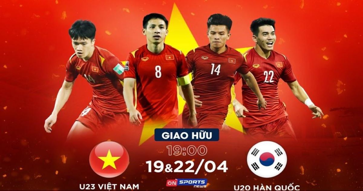 Link xem trực tiếp trận U23 Việt Nam vs U20 Hàn Quốc, 19h ngày 19/4
