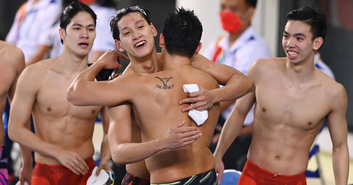 "Info khủng" của dàn nam thần bơi lội Việt Nam vừa thiết lập kỷ lục SEA Games 31