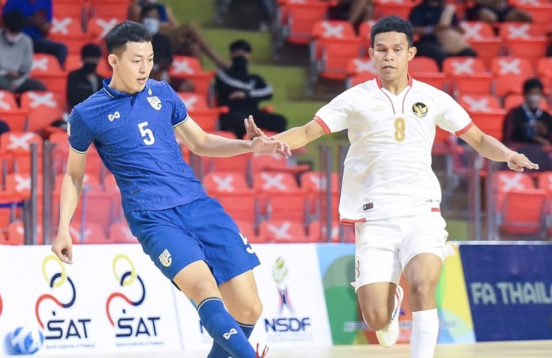 Futsal Nam Indonesia và Futsal Nam Thái Lan quyết đấu cho ngôi đầu bảng