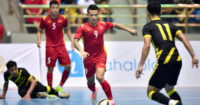 Tuyển futsal nam Việt Nam làm chủ thế trận khi gặp Malaysia