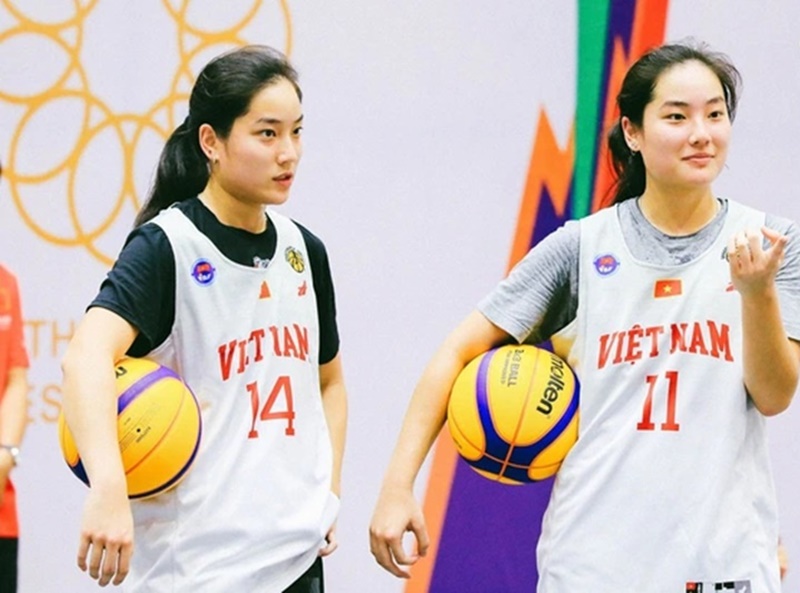 Hai hot girl của đội tuyển bóng rổ Việt Nam