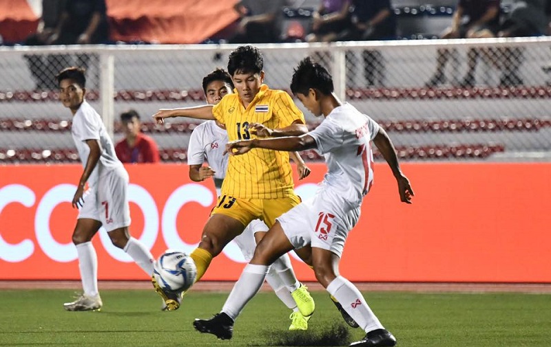 Nữ Thái Lan và Nữ Myanmar quyết tâm thắng lợi để giành ngôi nhất bảng