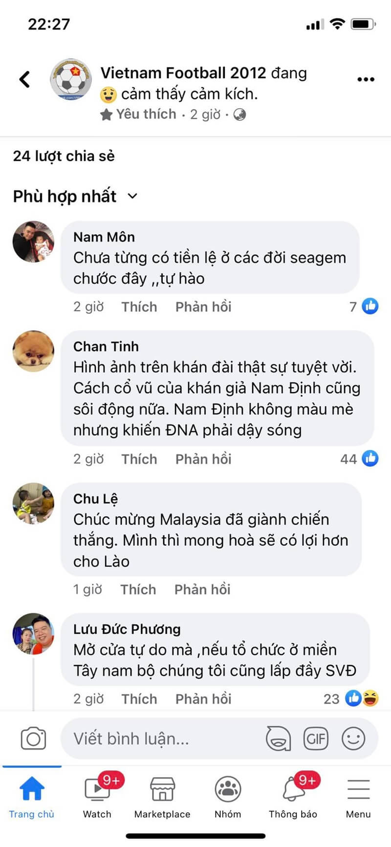 Mạng xã hội dậy sóng vì CĐV Việt Nam