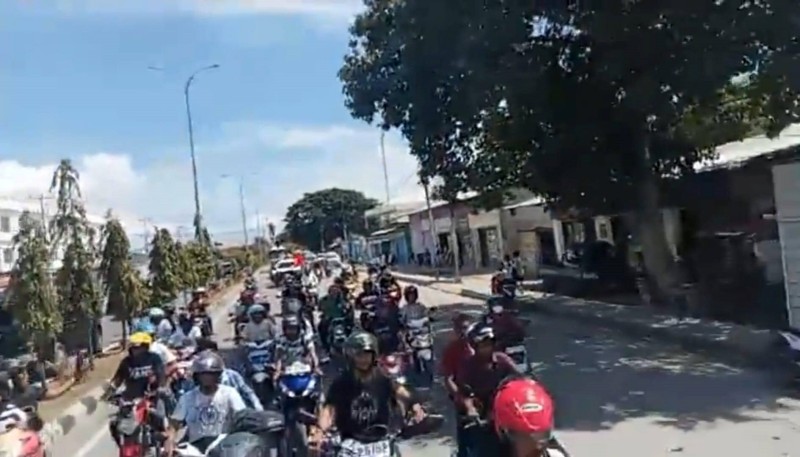 Lễ diễu hành bằng xe mui trần cho các VĐV Timor Leste đạt thành tích cao