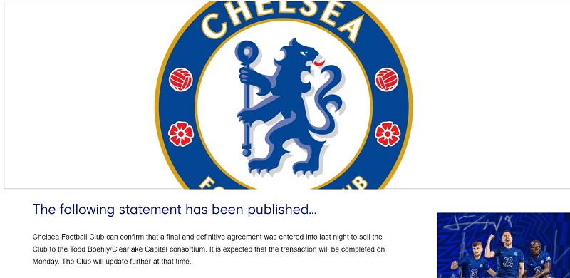 Trang chủ Chelsea thông báo chủ sở hữu mới của đội bóng