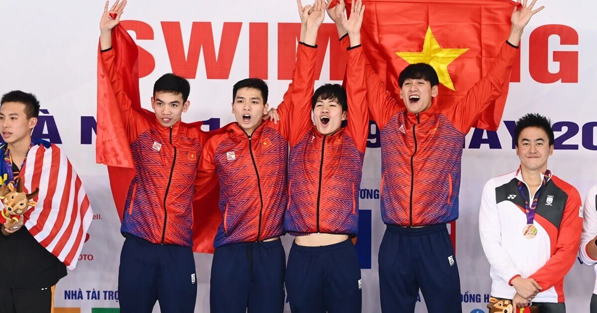 Cận cảnh khoảnh khắc bùng nổ lịch sử của đội bơi Việt Nam tại SEA Games 31