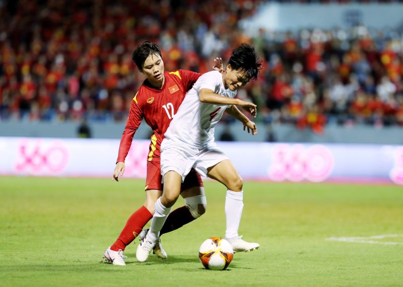 Sau bàn thua, tuyển nữ Myanmar cố gắng dâng cao nhưng bất thành