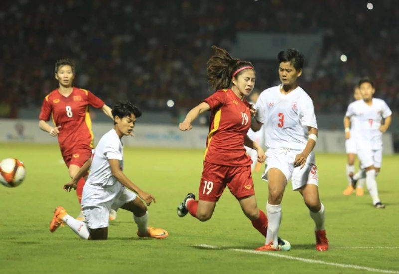 Myanmar gây ra nhiều khó khăn cho đội tuyển nữ Việt Nam