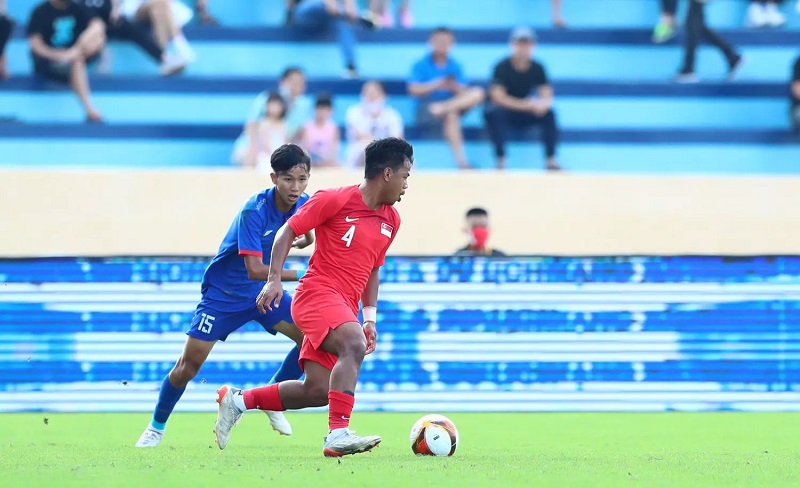 U23 Singapore may mắn thoát thua trước U23 Lào