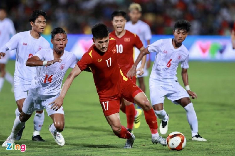 U23 Myanmar thi đấu đầy quyết tâm ngay đầu trận