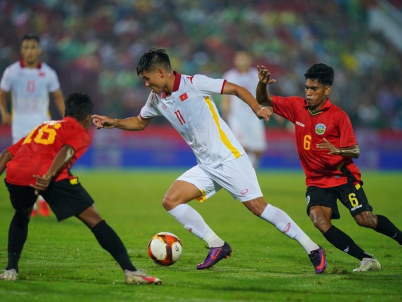 Văn Tùng chưa thắng được U23 Timor Leste