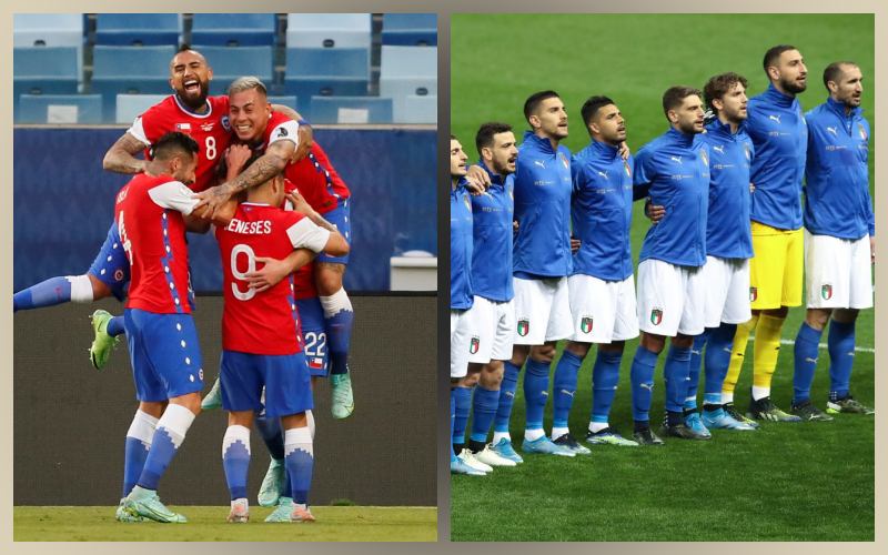 Cơ hội dự World Cup 2022 đang mở ra cho tuyển Chile hoặc tuyển Ý