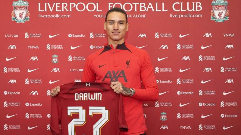 Darwin Nunez trở thành bản hợp đồng kỷ lục của Liverpool