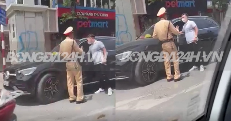 Quang Hải bị cảnh sát giao thông "hỏi thăm"