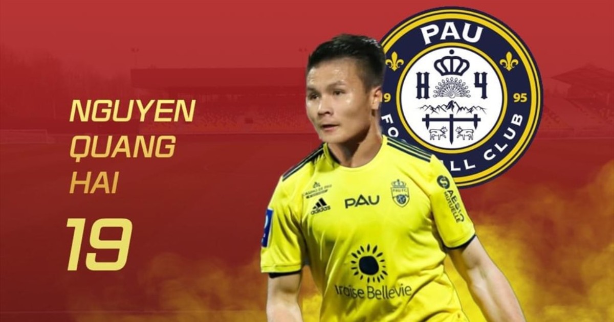 Quang Hải gia nhập Pau FC, khoác áo số 19