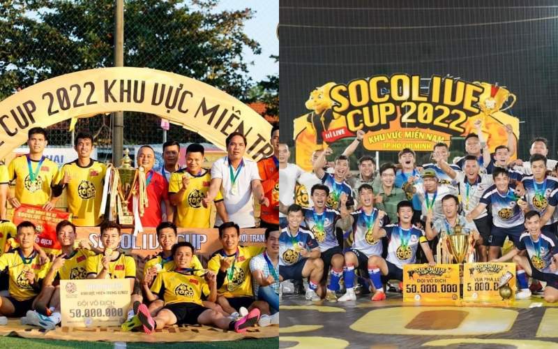 Socolive đã tổ chức độc quyền các giải đấu bóng đá phủi ở khu vực miền Trung và miền Nam
