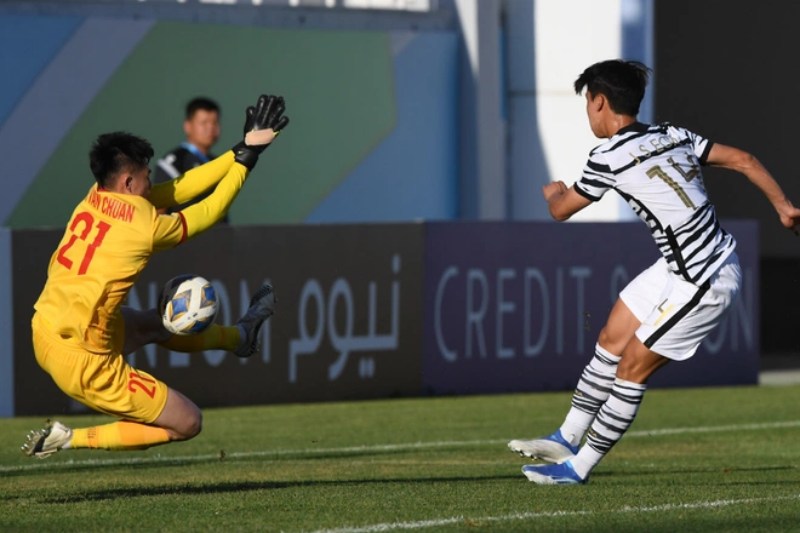 Kết quả U23 Việt Nam vs U23 Hàn Quốc: Văn Chuẩn chơi xuất sắc trong hiệp 1