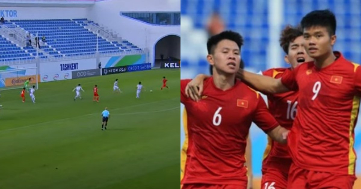 Cận cảnh cú nã đại bác đẹp mắt của Vũ Tiến Long đánh bại U23 Hàn Quốc