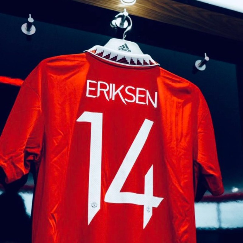 Eriksen mặc áo số 14 tại Man Utd