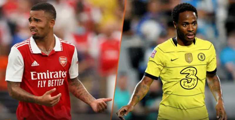 Gabriel Jesus và Raheem Sterling đang là những niềm kỳ vọng mới của Arsenal và Chelsea