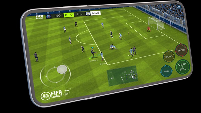 Giao diện điều khiển trong Game FIFA Football